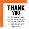 Stuff4 Biglietti di ringraziamento, Amazingson All You Do Truly Appreciated | Biglietti di ringraziamento lui Uomini e Donne biglietto di apprezzamento sincero 145mm Thank You So Much