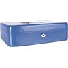 DONAU 5234001PL-10 - Cassetta portavalori extra grande, 300 x 90 x 240 mm, blu
