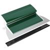ZONJIE Spatola per levigatura per cartongesso, spatola per levigare cartongesso professionale di alta qualità, cazzuola per intonaco durevole, semi flessibile, con manico a forma di Z (verde, 25 cm)