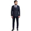 Abito Uomo Doppiopetto Bottoni Oro Completo Giacca Pantaloni Cerimonia VEQUE