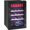 HOMCOM Cantinetta Frigo per Vino da 53L con Ripiani Regolabili Nero