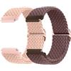 MaEiol 18mm Cinturino Nylon Intrecciato per Huawei Watch GT 6/5/4 41mm / Huawei Watch 5/GT 5 Pro 42mm /Garmin Venu 4/Venu 3S 41mm / Garmin Forerunner 265S/255S, Cinturino Sportivo per Donna Uomo