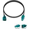 Vecys Fakra Z Cavo Fakra Z Maschio a Fakra Z Femmina RF Cavo Coassiale 3.3ft/1m Fakra Z Femmina a Maschio Veicolo Antenna Cavi di Prolunga RG174 per Auto Stereo GPS Navigazione