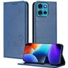 XINYEXIN Custodia per Motorola Moto G75 5G, Cover a Libro in Pelle PU con Blocco RFID, Slot per Carte, Supporto, Protezione Completa Antiurto - Blu