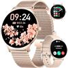 LIGE Smartwatch Donna,1,43 AMOLED Ultra-sottile 7,9mm Orologio Fitness,Orologio da Donna con Chiamata Bluetooth,100+ Modalità Sportive,Cardiofrequenzimetro,Monitoraggio Sonno,Orologio Sportivo Android iOS
