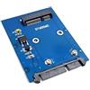 NFHK Adattatore da mini PCI-E mSATA SSD a SATA 3.0 22 pin HDD da 2,5 pollici PCBA SATA