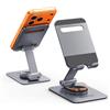 ORICO Supporto Telefono Scrivania con Rotazione a 360°, Porta Cellulare da Tavolo, Portatile Regolabile e Pieghevole, per iPhone 17/16/15/14/13/12 Pro Max e Smartphone fino a 6,9 - PS2, Grigio