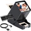 DGODRT Visualizzatore da tavolo con pellicola e diapositive 35 mm per vecchie diapositive, ingrandimento 3x, pellicola negativa/positiva, portatile, con cavo USB o funzionamento