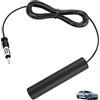Zescyha Antenna Autoradio Interna, Antenna FM Auto Amplificata ANT-309, per Auto SUV e Camion, Adesiva per Parabrezza, Compatibile con Radio AM FM, Cavo 5M e Connettore DIN Standard, Alta Ricezione Segnale