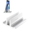 VAYDEER Supporto verticale per laptop, supporto verticale 3 in 1 salvaspazio per posizionamento verticale, compatibile con MacBook Air, MacBook Pro, iPad, tablet notebook fino a 17,3 pollici, bianco