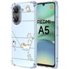 YUXING Cover Trasparente per Xiaomi Redmi A5 4G - Custodia Protettiva Sottile in TPU Morbido Antiurto con Carino Motivo Disegno Cool (Kitten)