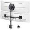 PUTORSEN Supporto Monitor Triplo per Schermo LED LCD da max a 1 x 49 e 2 x 32 Pollici, 80CM Super alto Braccio Monitor Scrivania 10 kg per Braccio, VESA75/100mm