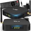 Retoo Android TV Box TX6 con telecomando | Client di streaming multimediale | 4GB RAM, 32GB ROM | HDMI, Miracast, HDR, Quad-Core AllWinner H6, WiFi 2.4GHz, Ethernet, USB 3.0, Smart scheda grafica