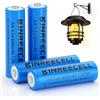 KINREECELL Batteria AA da 3,2 V, 600 mAh, LiFePo4 Double A con bassa autoscarica, batterie da 3,2 V, per lampade da parete, lampade solari (AA-3,2 V, 600 mAh)