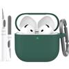 AhaStyle AirPods 4 Custodia Cover(2024) Custodia AirPods di quarta generazione in silicone morbido con kit pulizia Cover Skin per Apple AirPods 4 Supporto custodia di ricarica USB-C ricarica wireless