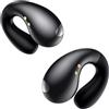 CoolJumper Auricolari Ultra Orecchio Aperto - Ergonomica Clip-On Cuffie Conduzione Ossea con Design Impermeabile e Adattabilità Sicura per Orecchie Piccole, Perfetto Cuffiette per Sport e Fitness - Classico Nero