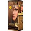 Color Time Colorazione Permanente Caramello 75 - Gel che Non Cola 100 ml | Con Pappa Reale e 18 Amminoacidi | Nutre e Ripara il Capello | Colore Intenso di Lunga Durata
