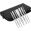 Agatige 7PCS in acciaio inox unghia coltello pedicure per la pelle morta rasoio raspa lama piede rimozione callo cornea pedicure trimmer strumento set per la casa