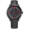Mondaine Helvetica Bold - Orologio con Cinturino Nero in Pelle per Uomo e Donna, MH1.B1222.LB, 43 MM.