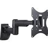 conecto supporto a parete per monitor e televisori fino a 42 pollici, girevole (+/-90°), inclinabile (+/-20°), VESA 50x50, 75x75, 100x100, 200x100, 200x200, portata massima 30,0 kg, nero