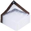 YLBFJXK HomeABC Telone trasparente in poliestere resistente, 3 m x 3 m