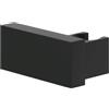 Villeroy & Boch Universal Showers supporto per doccetta, supporto per soffione a parete, supporto per doccia in robusto ottone, compatibile con molte doccette, quadrato, nero opaco