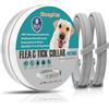 KreezyPets Collare Antiparassitario per Cani con Oli Essenziali Naturali - Antipulci e Antizecche - Regolabile e Impermeabile 63 cm - Adatto a Cani di Tutte le Taglie - Confezione da 2