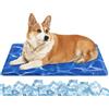 Pecute Tappetino Raffreddamento Cane Gatto,Gel Non Tossico,M,Scuro Blu | Sistema Di Auto Raffreddamento,Tessuto Composito Oxford 300D,Facile Da Pulire,Ampia Gamma Di Utilizzi,Leggero E Portatile