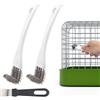 Penitue 3 pezzi Pulitore Gabbie Uccelli Set, Spazzola per Gabbie Uccelli Paletta con Manico Lungo con Raschietto per Piccoli Animali Parrocchetti Pappagalli Criceti Animali Domestici Accessori Pulizia