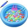 Mineup 50 Pezzi Giocattolo da pesca magnetico, Gioco Pesca Pesci Calamita, Pesciolini Gioco Magnetico, Giocattolo acquatico per bambini, di età compresa tra 3 4 5 6 anni