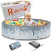 RUGUIES- Piscina di Palline per bambini- Piscina con Palline Pieghevole- Parco giochi con Palline- Per uso Interno ed Esterno- Piscinetta Portatile- (Palline non Incluse) (SKY 120x30cm)