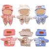 Cyberwork 6 Pezzi Set Vestiti per Bambola 17 cm - 3 Cappellini + 3 Maglioni (Rosa/Blu/Cachi), Accessori da Cambiare, Outfit per Mini Bambola da Collezione (Bambola Non Inclusa)