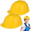 Vaguelly 2 cappelli per attrezzi, cappelli per bambini, cappelli da costruzione, cappello da costruzione, casco giallo di protezione per edifici, accessori per feste, casco giallo