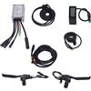 Alomejor Set Controller Motore Bici Elettrica, Kit Controller velocità 36V/48V 15A con Kit di Modifica Ebike Pannello LCD4 per Motore 250W