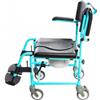 SEDIA COMODA DOCCIA E WC CON RUOTE DA 13 CM BLU LINE (MEDILAND)