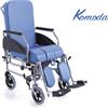 Moretti SEDIA COMODA RECLINABILE CON RUOTE DA 20 CM E WC PER ANZIANI E DISABILI - RC330