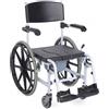 SEDIA COMODA DA WC E DOCCIA CON RUOTE DA AUTOSPINTA RS847