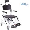 SEDIA COMODA BASCULANTE PER WC E DOCCIA CON RUOTE DA 12 cm RS844