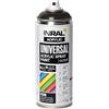 INRAL Vernice spray - grigio lucido RAL8019 vernice spray universale 400 ml. Bomboletta spray per metallo, plastica, legno e pietra, alta copertura, resistente alla pioggia e ai raggi UV, per interni