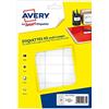 AVERY - Confezione da 480 etichette autoadesive. Formato 19 x 38 mm.