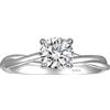YL Infinito Anello di Moissanite VVS1 D Colore Classico da 0,8 Carato Solitaria Rotonda Anello di Fidanzamento in Argento 925 Gioielli Regalo per Donna（Taglia 22）