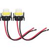 FTVOGUE 2 Pezzi H11 Presa in Ceramica Connettore Cablaggio a 2 Pin con Cavo in Rame per Sostituzione Lampadine H11 H9 H8 886 889 892 893