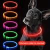NONE Collare luminoso a LED per cani da compagnia Collare per cani anti-smarrimento luminoso Collare per cani ricaricabile tramite USB