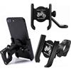 NONE Supporto per telefono per bici in lega di alluminio Staffa GPS Supporto per specchietto retrovisore Clip Manubrio per moto per telefono Xiaomi iPhone Samsung Huawei