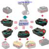 NONE Adattatore Convertitore per Batteria al Litio Makita 18V BL1860 per Utensili Elettrici Lidl Parkside X20V Li-Ion (Batteria NON Inclusa)