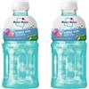 DISTRIBUZIONE 3D Mogu Mogu Bubble Gum Bevanda Rinfrescante con il 15% di NATA De Coco | ricca di fibre naturali di frutta, senza conservanti aggiunti e coloranti | Bottiglia da 320ml (2x, Bubble Gum)