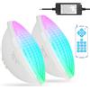 KWODE 36 W Lampada impermeabile Piscina PAR56, sincronizzazione esterna con il telecomando, 12 V RGB Timing 2/4/6H Lampadina LED Piscina, IP68 impermeabile illuminazione Ppiscina LED con telecomando
