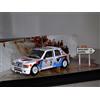 SKID DIORAMA PEUGEOT 205 T16 #2 VATANEN WINNER MONTE CARLO 1985 SKID SMC001 1:43