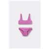 Calzedonia Costume Due Pezzi Bambina Crinkle Waves Viola