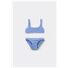 Calzedonia Costume Due Pezzi Bambina Crinkle Waves Blu